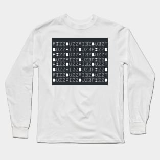 Fizz Buzz - Text Dark Long Sleeve T-Shirt